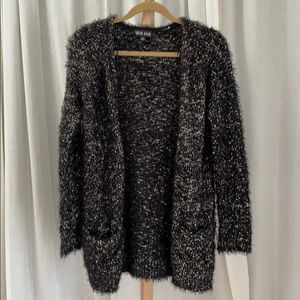 David Kahn fuzzy cardigan